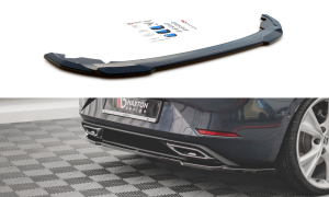 Splitter tylny srodkowy Seat Leon FR Hatchback MK4 (czarny mat)