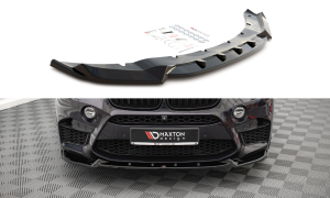 Splitter przedni V1 BMW X5 M F15 (czarny mat)