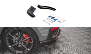 Splittery tylne boczne V2 Hyundai I30 N Hatchback Mk3 Facelift (czarny mat)