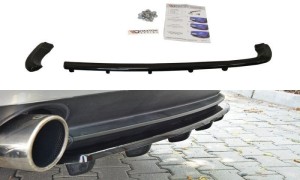 Splitter tylny srodkowy Alfa Romeo 159 (z poprzeczkami) (czarny mat)