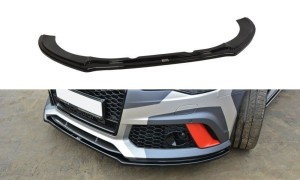 Splitter przedni V1 Audi RS6 C7 / C7 FL (czarny mat)