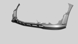 Splitter przedni Mercedes C-Class W204 AMG C63 (czarny mat)