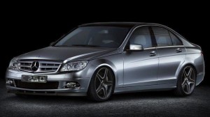 Splitter przedni Mercedes C-Class W204 Przedlift (czarny mat)
