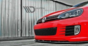 Splitter przedni Volkswagen Golf MK6 (do zderzaka przedniego 35th) V2 (czarny mat)