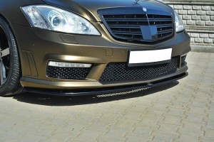 Splitter przedni Mercedes S-Class W221 AMG (czarny mat)