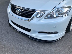 Splitter przedni V2 Lexus GS 300 MK3 Polift (czarny mat)