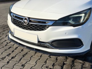 Przedni splitter V1 Opel Astra K OPC-Line (carbon look)