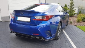 Tylne boczne splittery Lexus RC (carbon look)