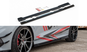 Dokładki progów V3 Ford Fiesta MK8 ST / ST-Line (czarny mat)