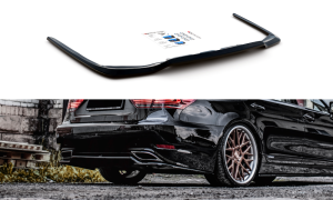 Splitter tylny środkowy Lexus LS MK4 Facelift (czarny mat)
