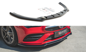 Splitter przedni V1 Mercedes-Benz CLA AMG-Line C118 (czarny mat)