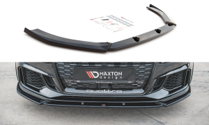 Splitter przedni V4 Audi RS3 8V FL Sportback (czarny mat)
