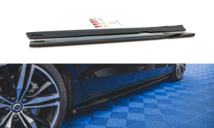 Dokładki progów V1 Volvo S60 R-Design MK3 (czarny mat)