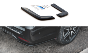 Splittery tylne boczne V2 Mercedes-Benz V-Class AMG-Line W447 Facelift (czarny mat)