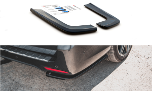 Splittery tylne boczne V1 Mercedes-Benz V-Class AMG-Line W447 Facelift (czarny mat)