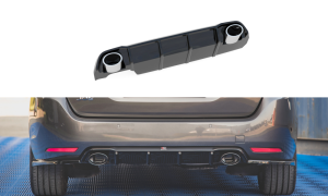 Dokładka tylna + atrapa wydechu Peugeot 308 SW MK2 Facelift (czarny mat)
