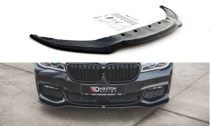 Splitter przedni V1 BMW 7 M-Pack G11 (czarny mat)