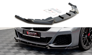 Splitter przedni V1 BMW 5 G30 Facelift M-Pack (czarny mat)