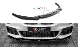 Splitter przedni V1 BMW X1 M-Pack F48 (czarny mat)