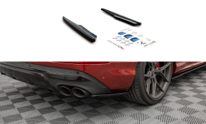 Splittery tylne boczne Audi SQ7 /Q7 S-Line MK2 (4M) Facelift (czarny mat)