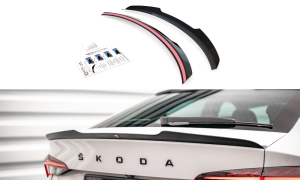 Przedłużenie spojlera Skoda Octavia Liftback MK4 (czarny mat)