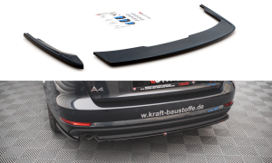 Splittery tylne boczne Audi A4 Avant B9 (czarny mat)