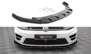 Splitter przedni V4 Volkswagen Golf R MK7 (czarny mat)