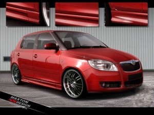 Dokładki progów Skoda Fabia MK2 ( XR )