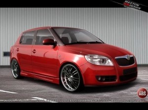 Dokładki progów Skoda Fabia MK2 ( Inferno )