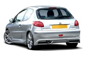 Przedłużenie zderzaka tylnego Peugeot 206 (Hatchback / Standardowa wersja)