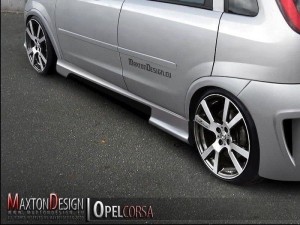 Dokładki progów 2 Opel Corsa C
