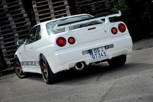 Nakładki tylnych swiatel Nissan Skyline R34 GTT / GTR