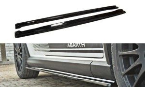 Dokładki progów Fiat Grande Punto Abarth (czarny mat)
