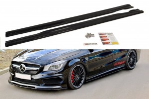 Dokładki progów Mercedes CLA 45 AMG C117/A45 AMG W176 Przedlift (carbon look)