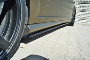 Dokładki progów Mercedes S-Class W221 AMG LWB (czarny mat)