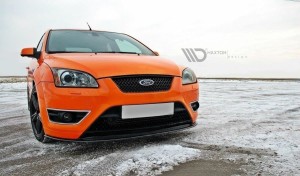 Splitter przedni V2 Ford Focus ST MK2 (czarny mat)