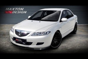Splitter przedni Mazda 6 MK1 Przedlift 02-05 (czarny mat)