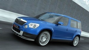 Splitter przedni Skoda Yeti (czarny mat)