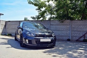 Splitter przedni Volkswagen Golf MK6 GTI V2 (czarny mat)