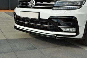 Splitter przedni Volkswagen Tiguan MK2 R-Line (czarny mat)