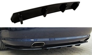 Splitter tylny srodkowy Audi S8 D3 (z poprzeczkami) (carbon look)