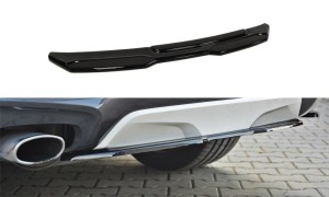 Splitter tylny srodkowy BMW X4 M-Pack (bez dyfuzora) (carbon look)