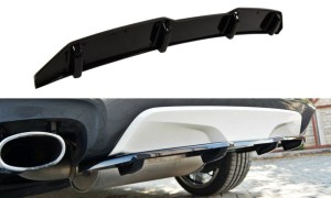 Splitter tylny srodkowy BMW X4 M-Pack (z dyfuzorem) (czarny połysk)