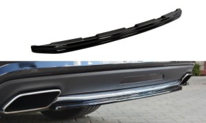 Splitter tylny srodkowy Mercedes CLS C218 (bez dyfuzora) AMG Line (czarny mat)