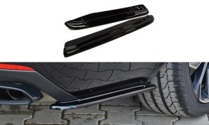 Splittery tylne boczne Skoda Octavia III RS Przedlift/Polift (czarny mat)