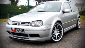 Splitter przedni Volkswagen Golf MK4 (do zderzaka przedniego 25th) (czarny mat)