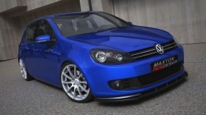 Splitter przedni Volkswagen Golf MK6 / Jetta (czarny mat)