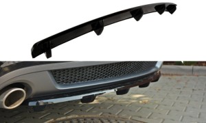 Splitter tylny srodkowy Audi A5 S-Line 8T Coupe / Sportback (z dyfuzorem) (czarny mat)