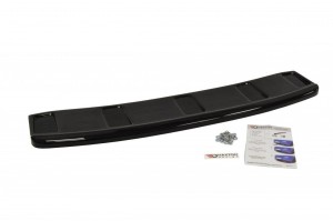 Splitter tylny srodkowy Audi A7 S-Line C7 FL (bez dyfuzora) (czarny mat)