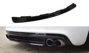 Splitter tylny srodkowy Audi TT RS 8J (bez dyfuzora) (czarny mat)